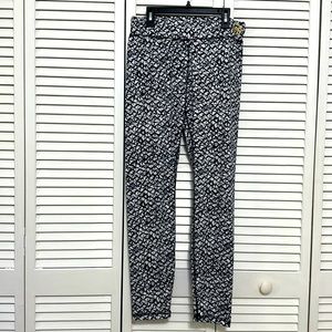 Michael Michael Kors Unique Abstract Print Mid-rise Ankle Leggings Blue Medium